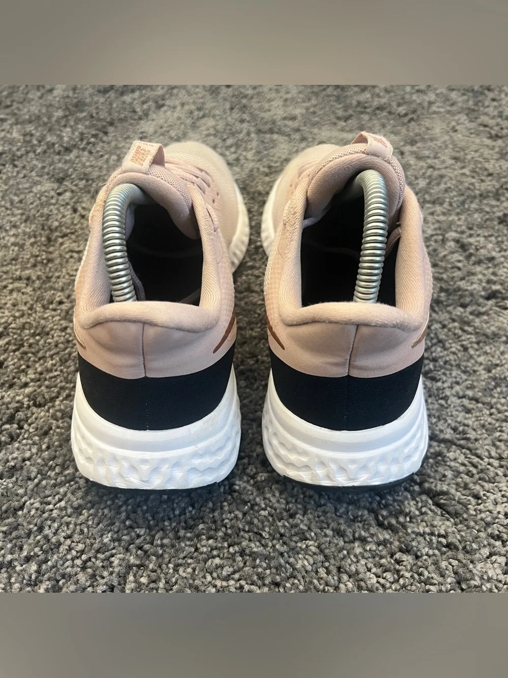 Nike Women's Running Shoes Pink Tan Swoosh